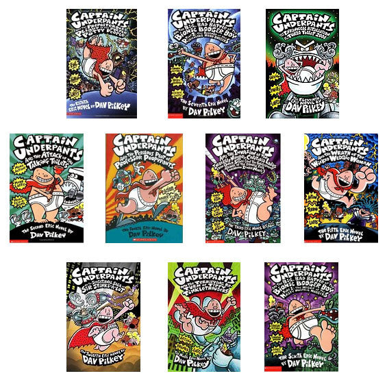 pictures of captain underpants books